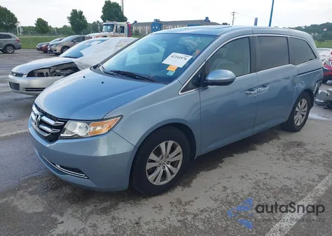 2014 Honda Odyssey Ex-L from USA, damaged, VIN 5FNRL5H69EB102488